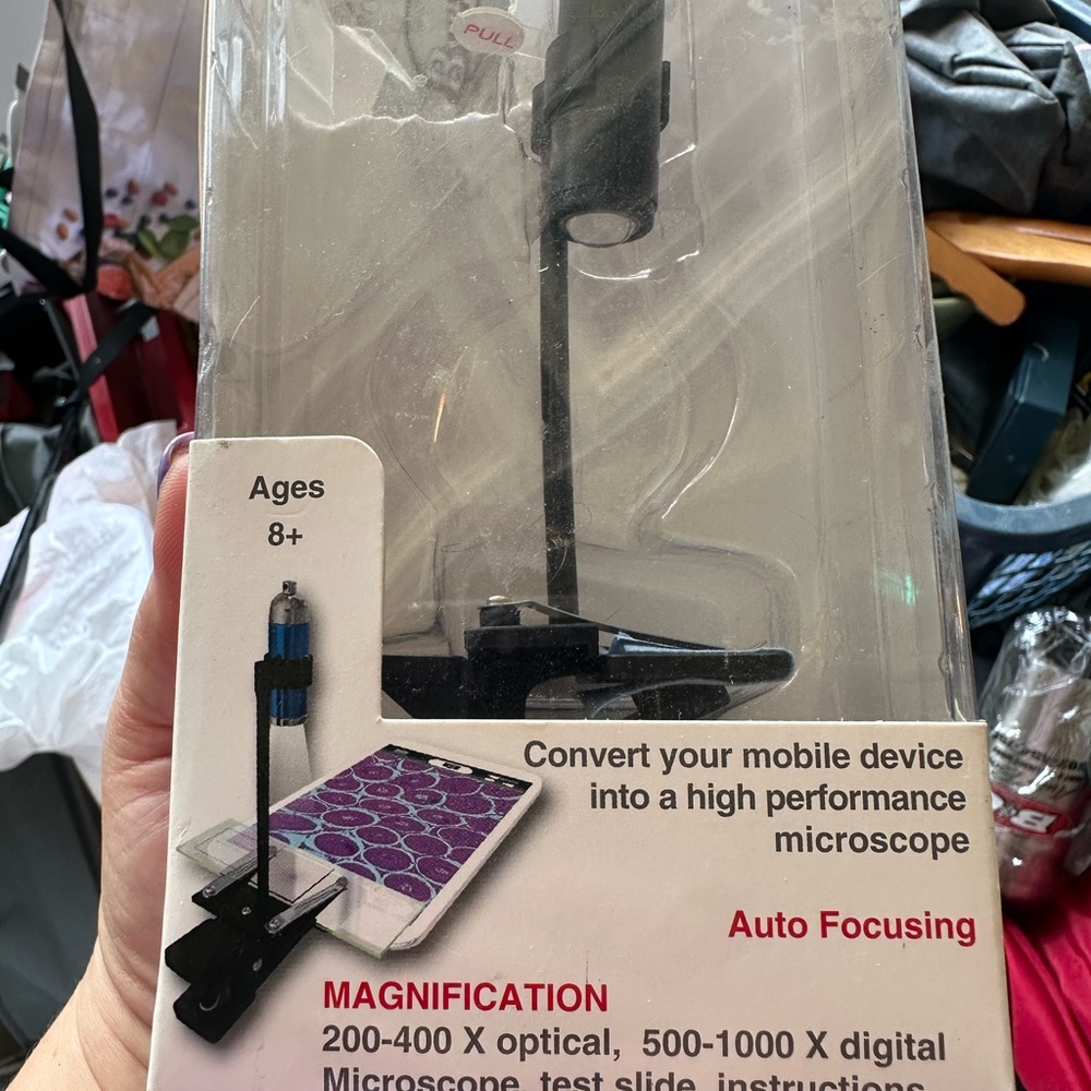 Mobile Device Microscope Attachment - Black